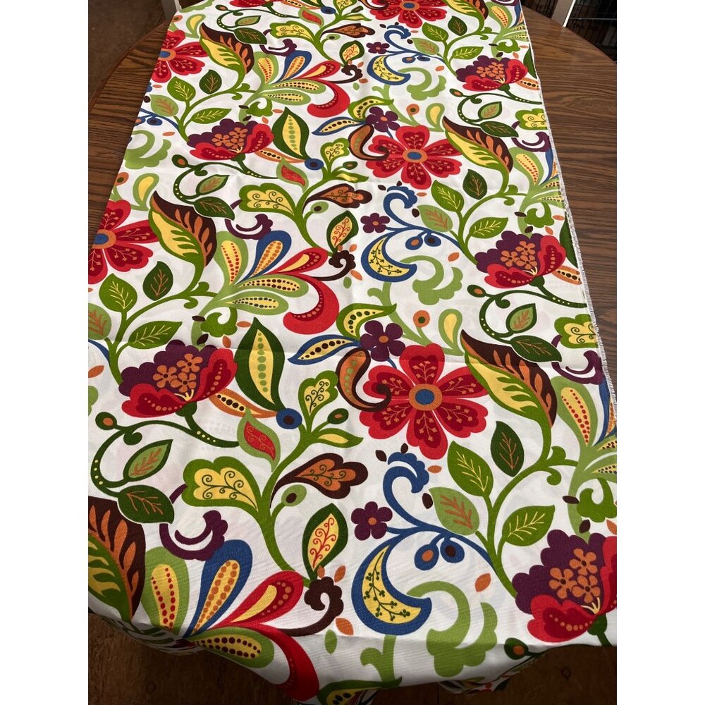 Original screen print design by Berkshire Home vibrant floral fabric